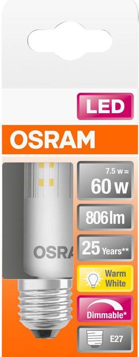 Produktbild Osram Led Special T Slim (E27, 7.30 W, 806 lm, 1 x, E)