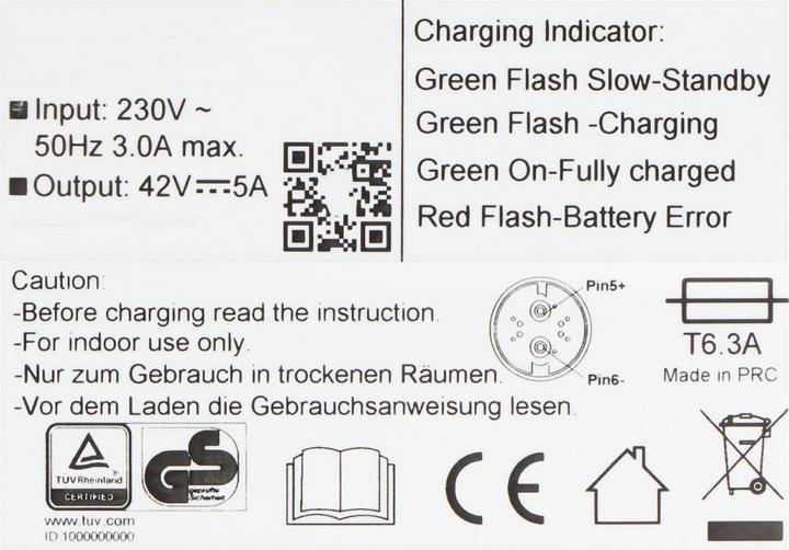 Image du produit BMZ BIKE-5A (Chargeur de vélo électrique)