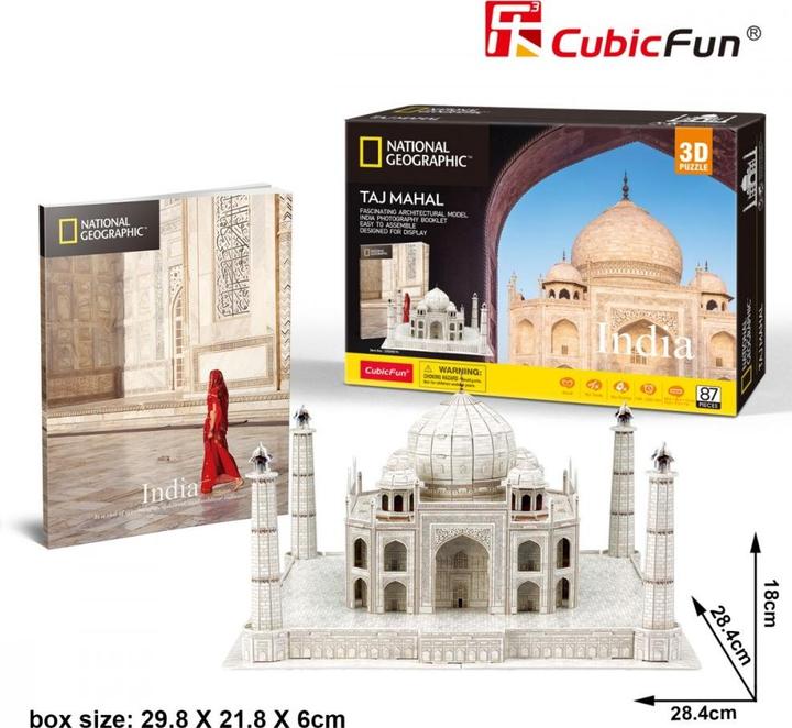 Immagine prodotto Cubicfun CUBIC FUN NATIONAL GEOGRAPHIC 306-DS0981 PUZZLE 3D - TAJ MAHAL (87 pezzi)