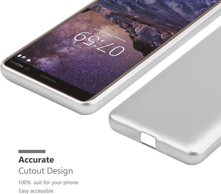 Productafbeelding Cadorabo TPU matte metalen hoes (Nokia 7 Plus)