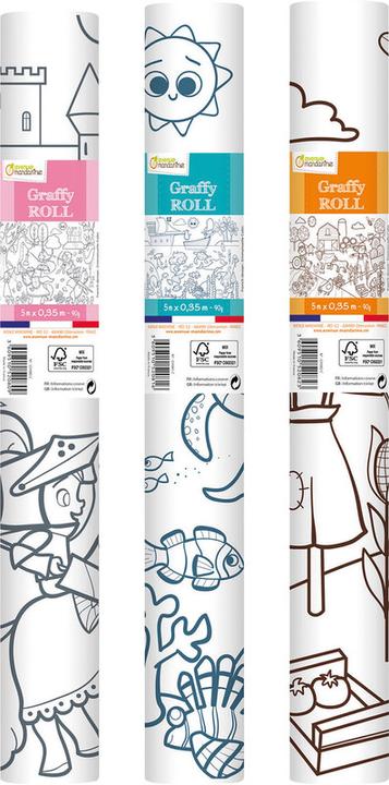 Image du produit Avenue Mandarine Rouleau à colorier Graffy Roll
