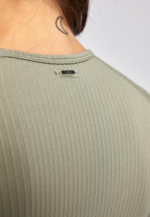 Immagine prodotto Snocks Camicia sportiva a coste a manica lunga da donna (L)