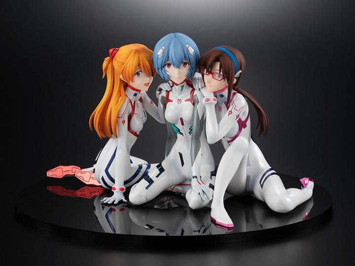 Actual product image Good Smile Company EVANGELION 3.0+1.0 - Asuka / Rei / Mai "Newtype Cover" Statuette 12cm