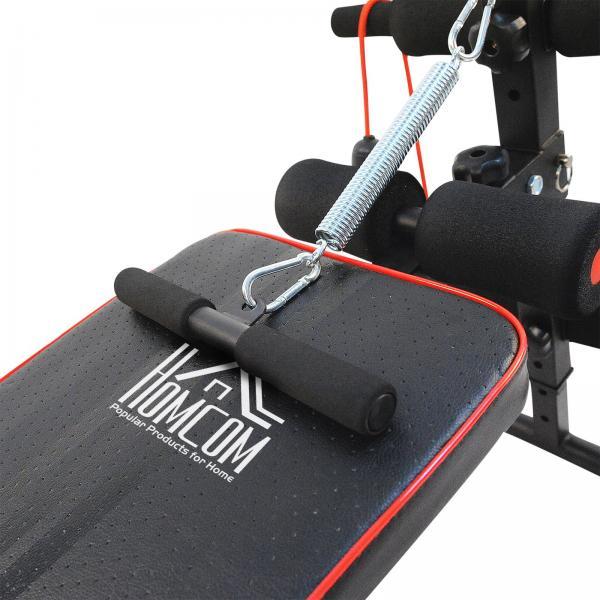 Image du produit Homcom Banc de Sit-Up avec bandes de résistance