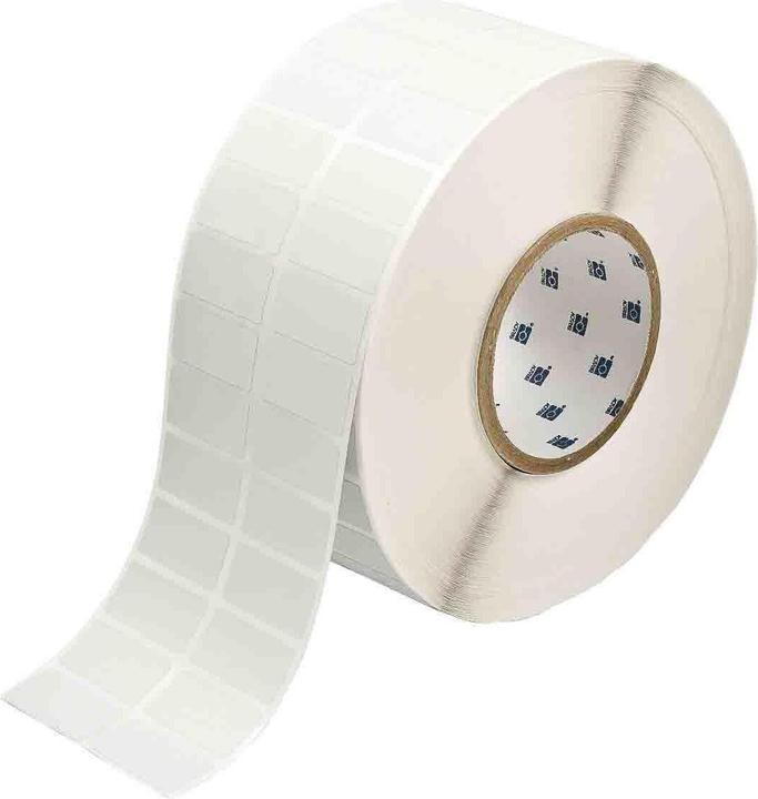 Immagine prodotto Brady THT-6-7576-10, poliestere metallizzato a prova di falsificazione, argento, opaco, 38,10 x 19,05 mm
