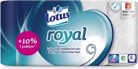 Produktbild Antalis Toilettenpapier Lotus Comfort 3-lagig 18,45m 56Rollen/Karton - (56 Rollen pro Karton)