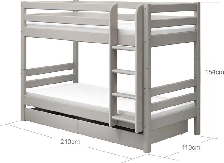 Produktbild Flexa Etagenbett Classic mit 2 Schubkästen (90 x 200 cm)