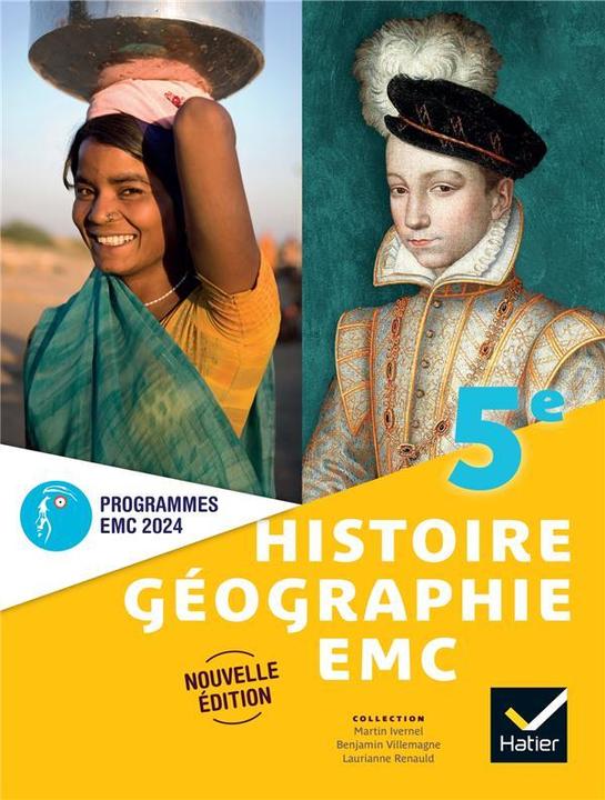 Produktbild Histoire géographie, EMC 5e, cycle 4 : programmes EMC 2024 (Französisch, Collectif, 2024)