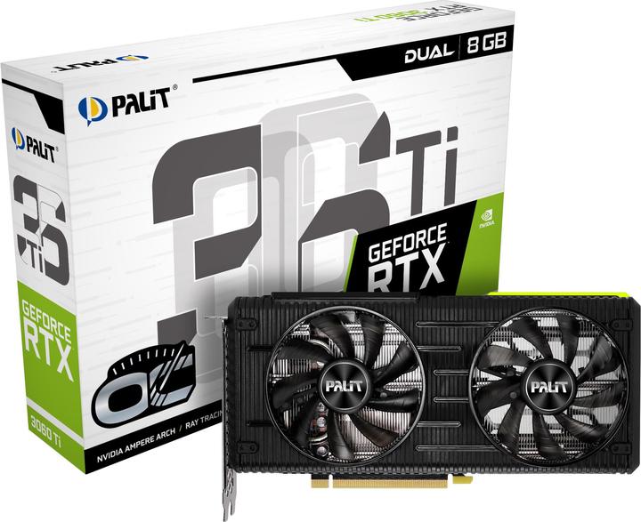 Actual product image Palit GeForce RTX 3060 Ti Dual OC (8 GB)
