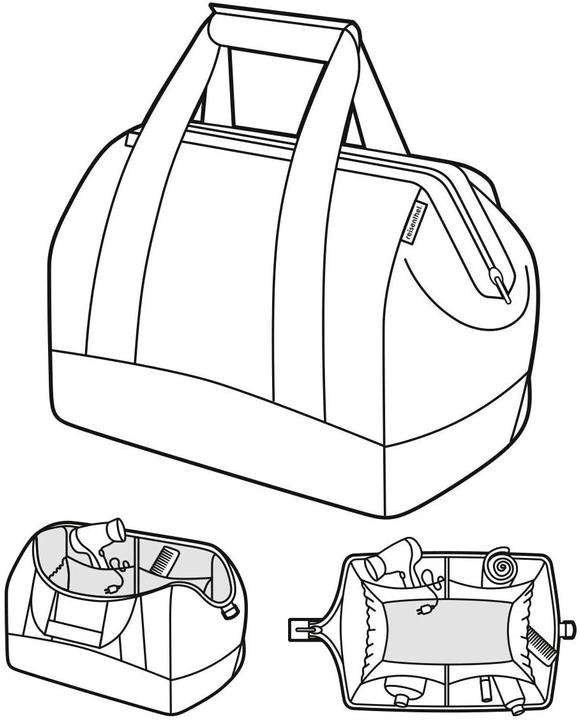 Actual product image MGA Allrounder M Paisley Black - Versatile doctor's bag for travel, work or leisure.