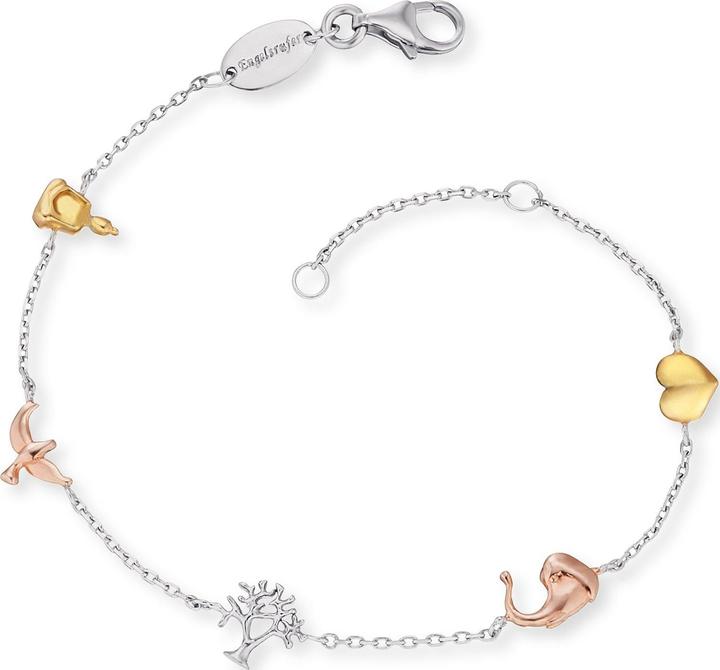 Produktbild Engelsrufer Armband Lebensbaum Tricolor (18 cm, 925er Silber rhodiniert)