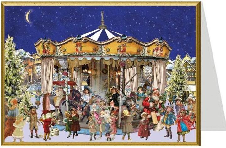 Productafbeelding 99780 - Kerstkaart - Carrousel