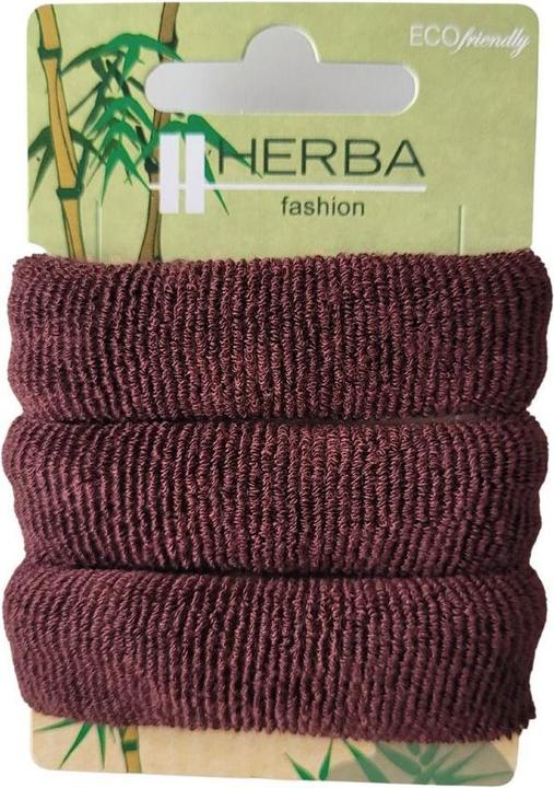 Immagine prodotto Herba Fascetta per capelli ecologica, marrone, Ø 7 cm, 3 pezzi