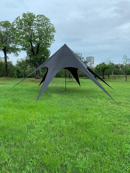 Image du produit CLP Tente étoile 14m, noir (1400 cm, 1400 cm)