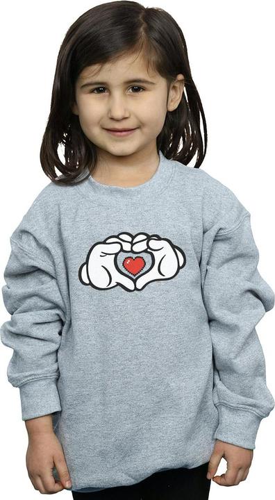 Immagine prodotto Disney Mickey Mouse Heart Hands Felpa Ragazze (140, 146)