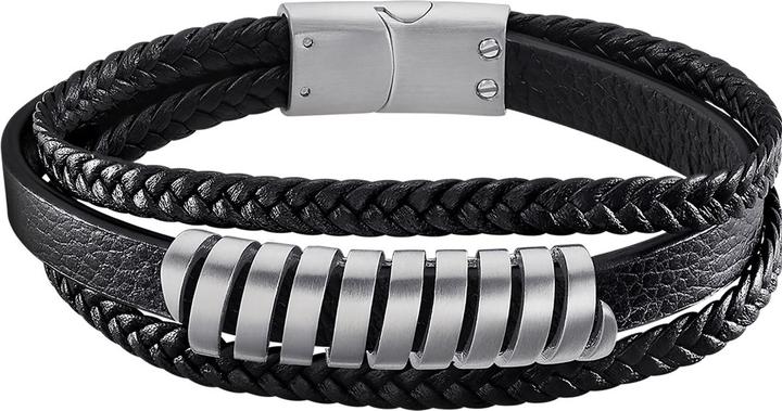 Actual product image Lotus Style - Men's leather bracelet Urban Man LS2208-2 / 1 (22 cm, Leather, Stainless steel)