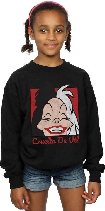 Immagine prodotto Disney Cruella De Vil Cropped Head Felpa Ragazze (140, 146)