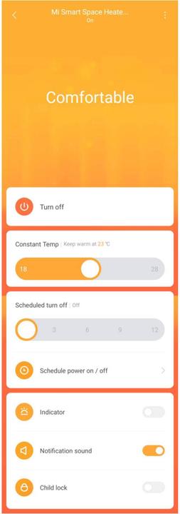Actual product image Xiaomi MI Smart Heater 2200W convection heater (2200 W)