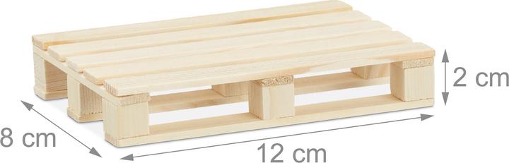 Immagine prodotto Relaxdays Mini Pallet Sottobicchieri, Set da 6 (6 x, Sottobicchiere in vetro)