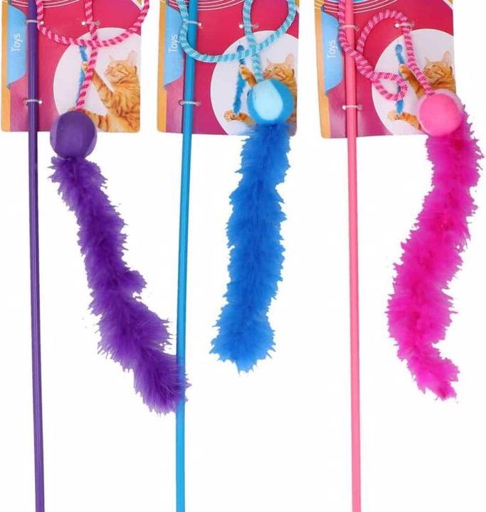 Produktbild Pet Toys Katzenspielangel Feder (Katzenminzespielzeug)