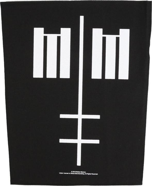 Produktbild Marilyn Manson Kreuz Patch Logo (1 x)