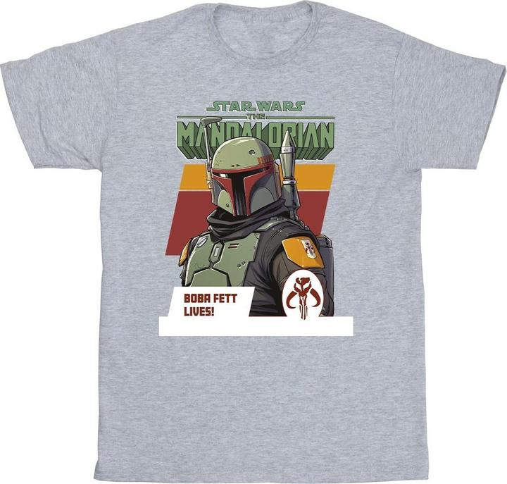 Star Wars The Mandalorian Boba Fett Lives TShirt Jungen