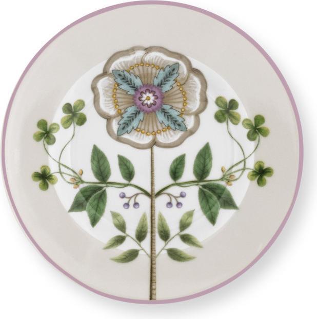 Produktbild PIP Studio Lily&Lotus Petit Four Teller weiss/lila12cm (1 x, 12 cm)
