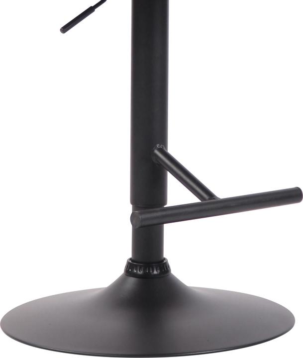 Image du produit Swisshandel24 Tabouret de bar London V2 tissu noir taupe