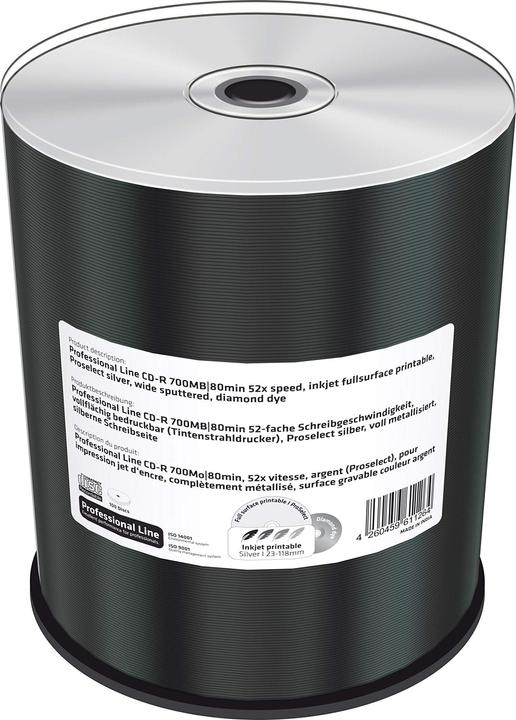 Actual product image MediaRange CD-R fully printable (100 x)