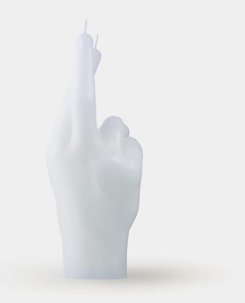 Produktbild Candle Hand Crossed Fingers (1 Stk.)