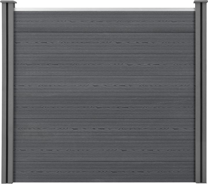 Image du produit neu.holz Clôture de jardin WPC 165x162 cm avec poteaux Protection visuelle Protection contre le vent