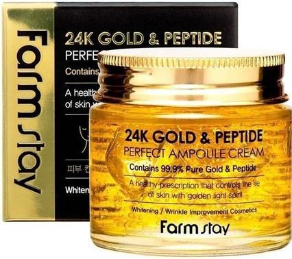 Produktbild Farm Stay Farmstay 24K - Gold & Peptide Perfect Ampoule Cream Ampoule Is Face Gold & Peptide 80Ml (80 ml)