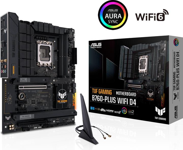 ASUS TUF GAMING B760-PLUS WIFI D4 (LGA 1700, Intel B760, ATX)