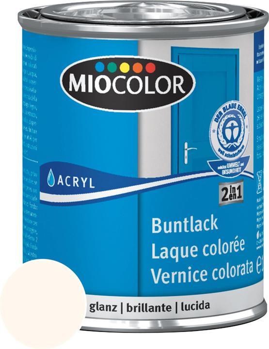 Miocolor Acrylic stained gloss lacquer (Cream white, 0.13 l)