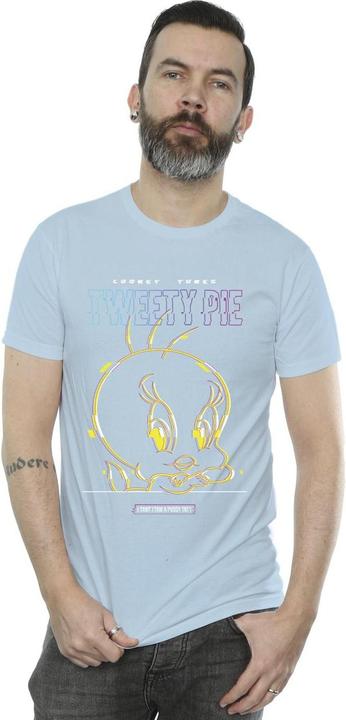 Immagine prodotto Looney Tunes Tweety Glitch Maglietta Uomo (M)