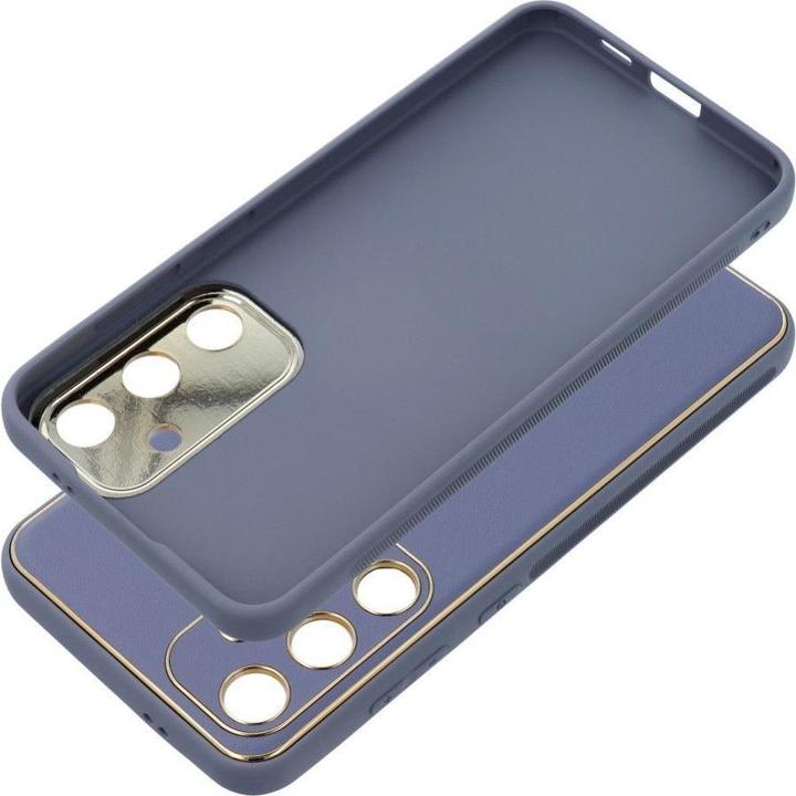 Produktbild OEM Back panel cover LEATHER case for SAMSUNG S24 Plus blue (Samsung Galaxy S24+)