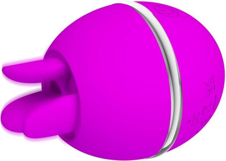 Actual product image Pretty Love Gemini Ball Purple. Round Silicone Vibrator