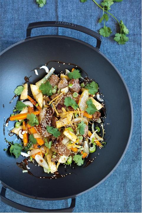 Produktbild Le Creuset Gusseisen Wok (36 cm, Wok Pfanne, Gusseisen)