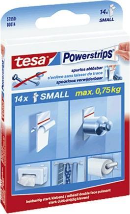 Immagine prodotto tesa Powerstrips SMALL, 1kg di forza di tenuta, 14x strisce biadesive