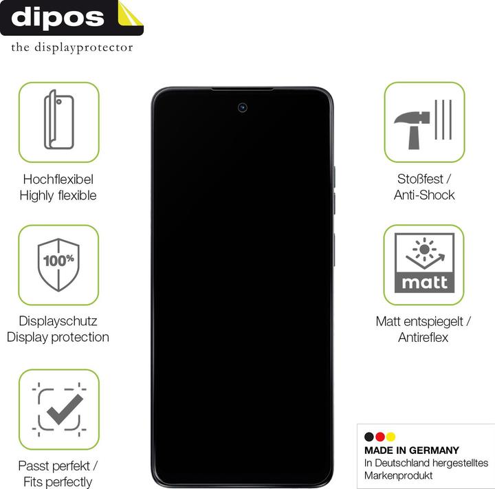 Actual product image Dipos Full Cover Screen Protector Matte (1 Piece, Motorola Moto G24 Power)