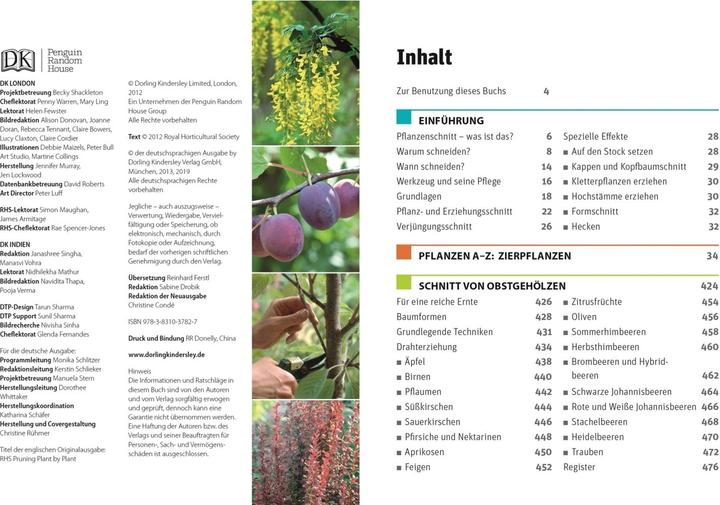 Produktbild Gartenwissen Pflanzenschnitt (Deutsch, Andrew Mikolajski, 2021)