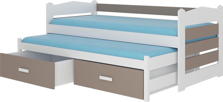 Produktbild ADRK Furniture Doppelbett mit Matratzen TIARRO 180x80 (180 x 80 cm)