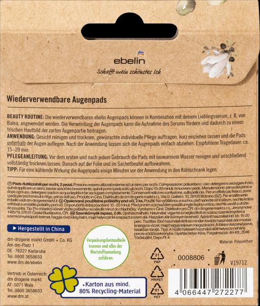 Produktbild dm ebelin Wiederverwendbare Augenpads