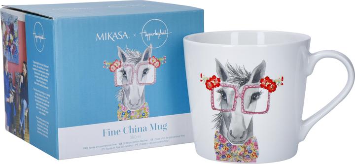 Immagine prodotto Mikasa Tazza in porcellana con stampa di cavalli Tipperleyhill, 380ml (327 ml, 1 x)