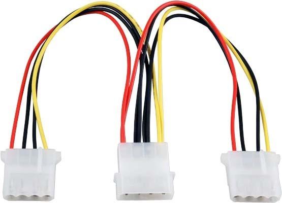 Produktbild EFB Elektronik EFB HDD Stromversorgungskabel,5,25"auf 2x5,25",St-2x Bu,0,2m
