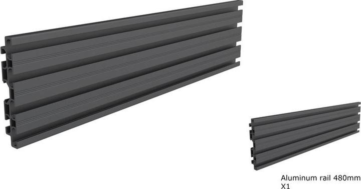 Immagine prodotto Multibrackets Profilo in alluminio, Sistema Modulare Pro, nero