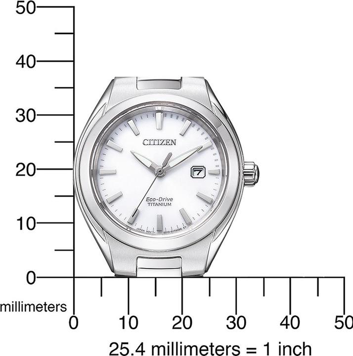 Immagine prodotto Citizen EW2610-80A Eco-Drive Titanio 31mm 10ATM (Orologio da polso analogico, 31 mm)
