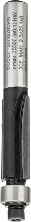 Bosch Professional Zubehör Laminat-Bündigfräser, 8 mm, D1 9,5 mm, L 25,4 mm, G 68 mm