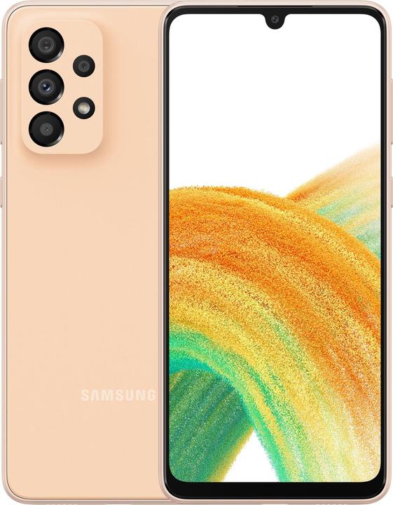 Productafbeelding Samsung Galaxy A33 5G EU (128 GB, Ontzagwekkende perzik, 6.40", Dubbele SIM, 48 Mpx, 5G)
