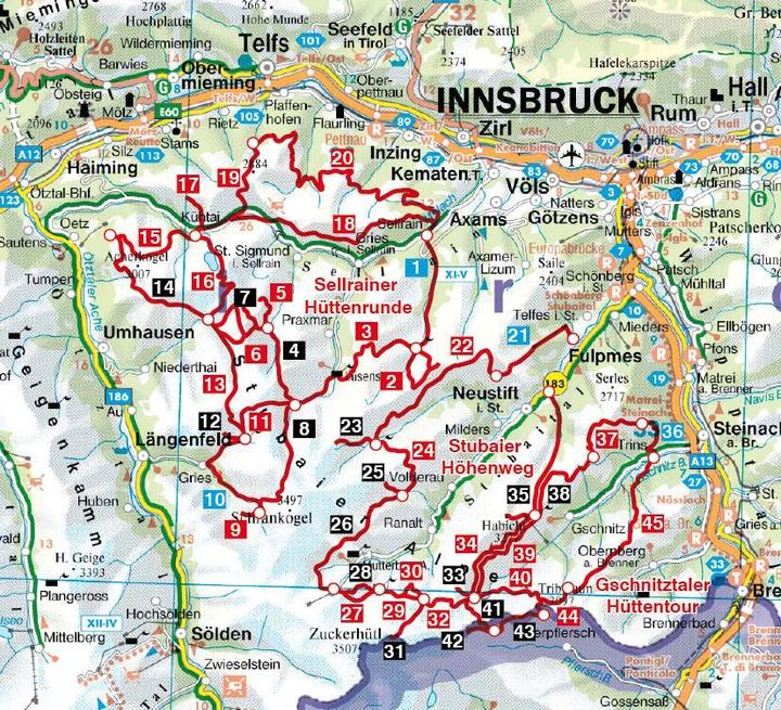Actual product image Stubaier Höhenweg, Sellrainer Hüttenrunde, Gschnitztaler Hüttentour (German, Mark Zahel, 2023)